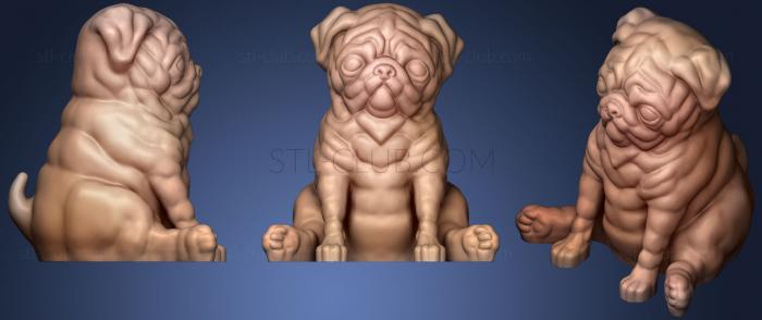 3D model Pug Supportless (STL)